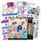 Fashion Angels: Secret Message Fortune Teller Portfolio - Design-Color-Fold, 40 Origami Paper Sheets, 200+ Stickers, 5 Markers, Girls-Tweens-Kids 6+